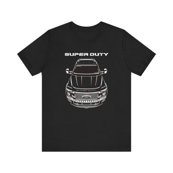 Ford F450 Super Duty Platinum 2020 T-shirt Black by Auto Art Apparel
