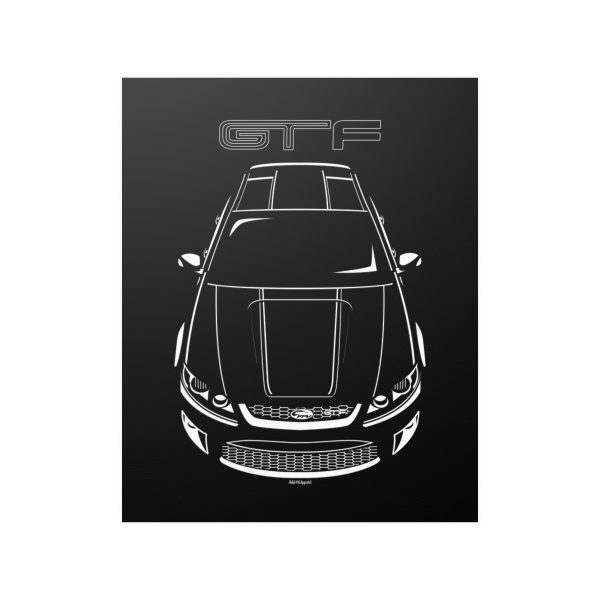 Ford Falcon GT-F 351 Black Stripe Poster 16 x 20 inch by Auto Art Apparel