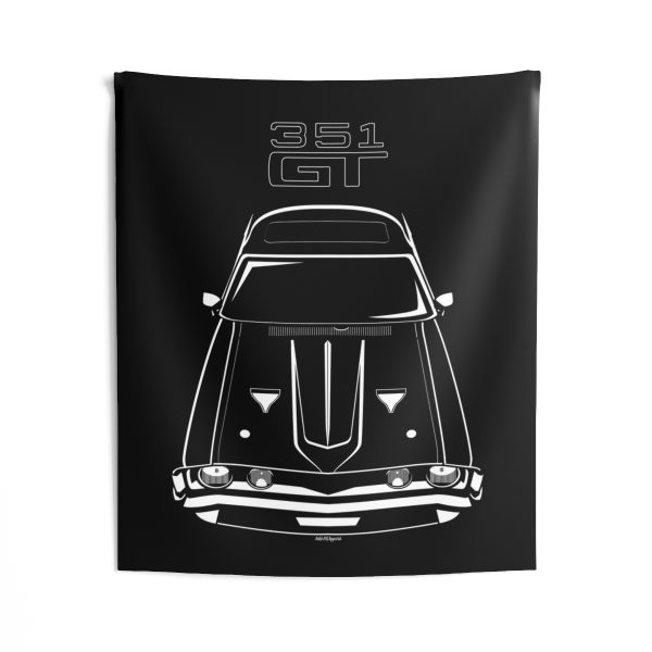 Ford Falcon XA GT 351 Black Tapestry 50 x 60 inch by Auto Art Apparel