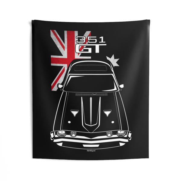 Ford Falcon XA GT 351 Tapestry - Australia Flag Wall Art 50 x 60 inch by Auto Art Apparel