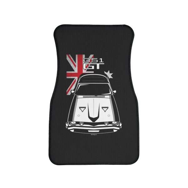 Ford Falcon XA GT 351 White Car Mat - Australia Flag Floor Mats Front Carpet Floor Mats by Auto Art Apparel