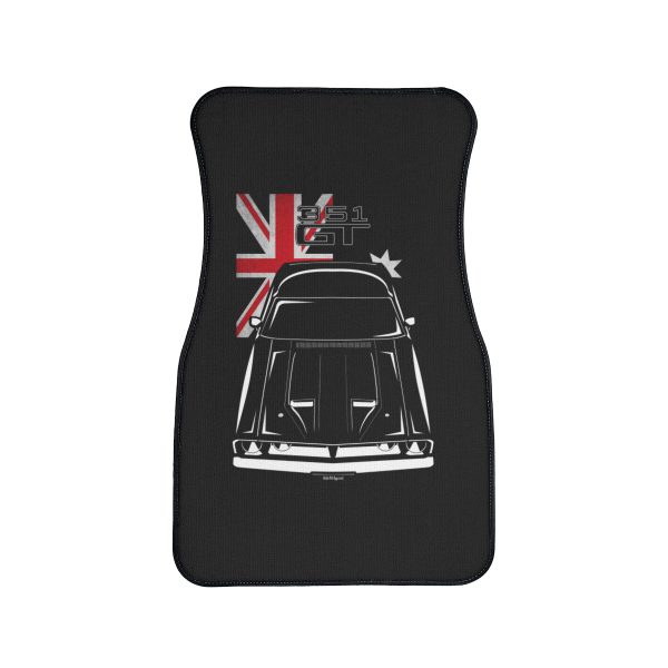 Ford Falcon XB GT 351 Black Car Mat - Australia Flag Floor Mats Front Carpet Floor Mats by Auto Art Apparel