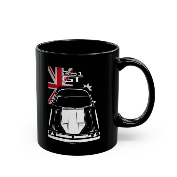 Ford Falcon XB GT 351 White Mug - Australia Flag Coffee Mug 11 oz by Auto Art Apparel