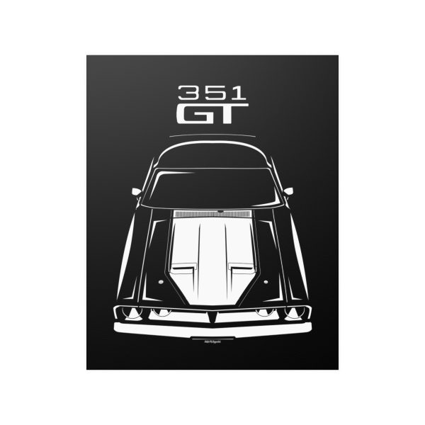 Ford Falcon XB GT 351 White Poster 16 x 20 inch by Auto Art Apparel