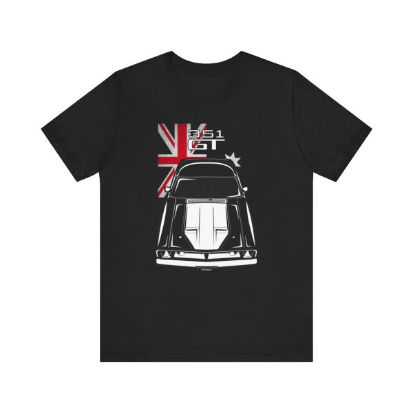 Ford Falcon XB GT 351 White T-shirt - Australia Flag Shirt Black by Auto Art Apparel