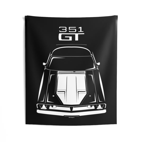 Ford Falcon XB GT 351 White Tapestry 50 x 60 inch by Auto Art Apparel