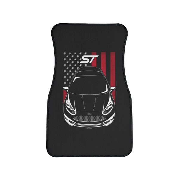 Ford Fiesta ST 2014-2016 Car Mat - US Flag Floor Mats Front Carpet Floor Mats by Auto Art Apparel