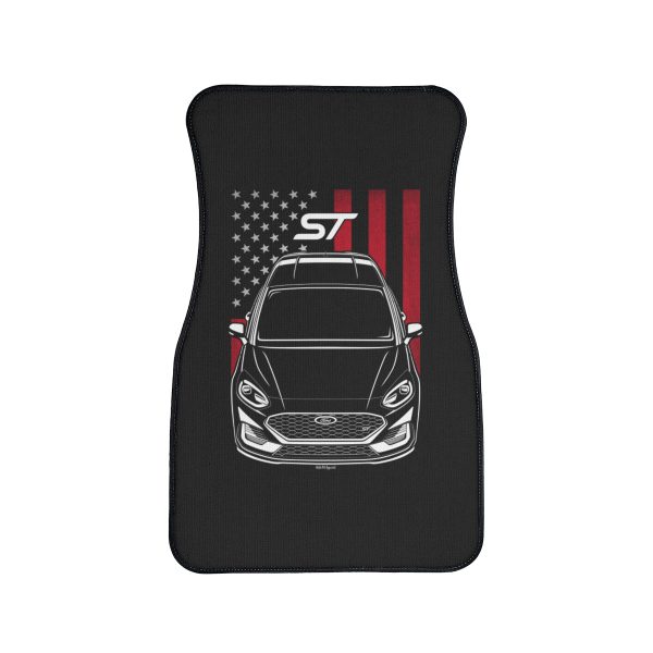 Ford Fiesta ST 2020-2023 Car Mat - US Flag Floor Mats Front Carpet Floor Mats by Auto Art Apparel