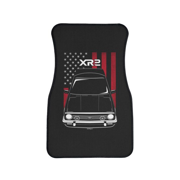 Ford Fiesta XR2 Car Mat - US Flag Floor Mats Front Carpet Floor Mats by Auto Art Apparel