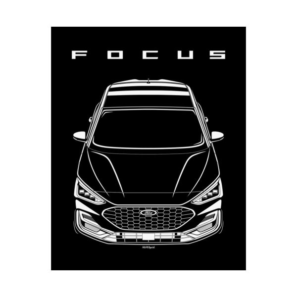 Ford Focus 2022-2024 Poster 16 x 20 inch by Auto Art Apparel