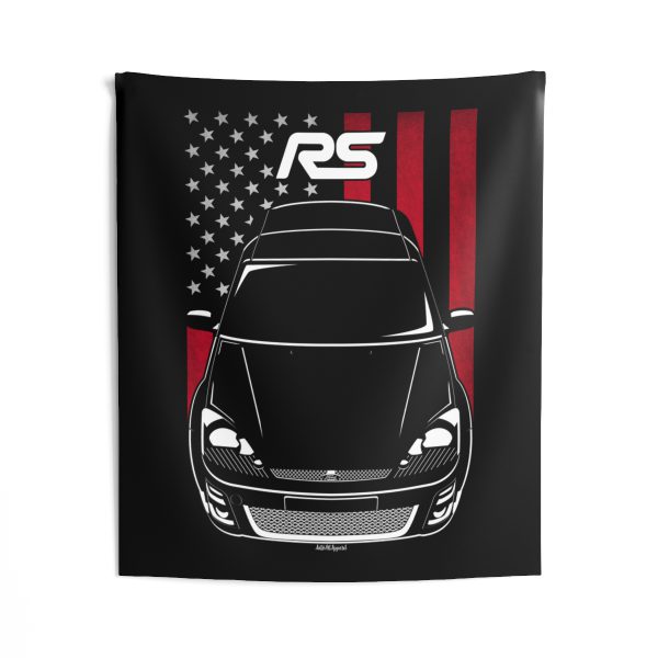 Ford Focus RS 2002-2003 Tapestry - US Flag Wall Art 50 x 60 inch by Auto Art Apparel