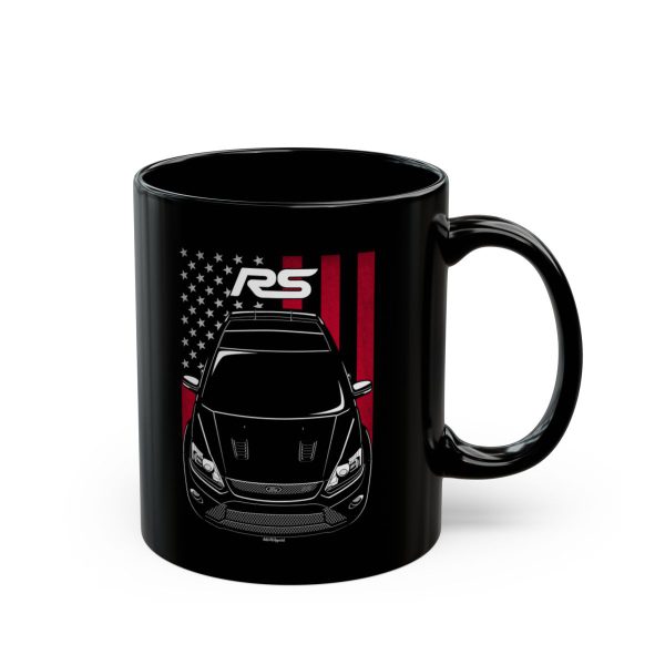 Ford Focus RS 2008-2011 Mug - US Flag Coffee Mug 11 oz by Auto Art Apparel