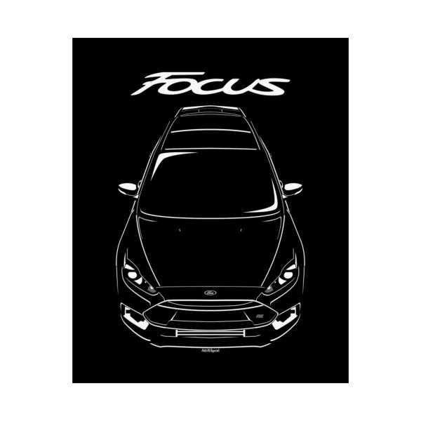 Ford Focus RS 2015-2017 Poster 16 x 20 inch by Auto Art Apparel