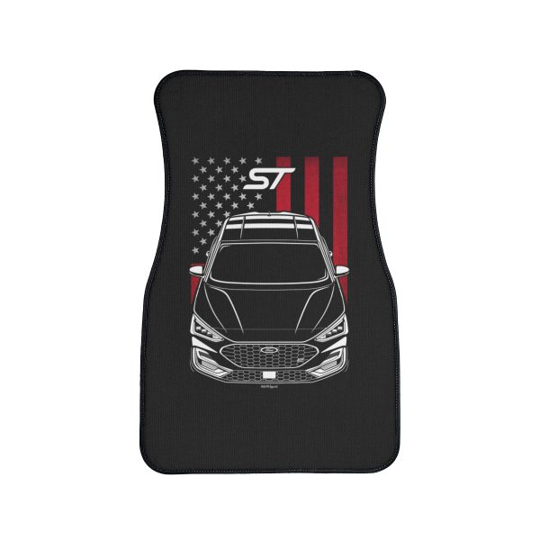 Ford Focus ST 2022-2024 Car Mat - US Flag Floor Mats Front Carpet Floor Mats by Auto Art Apparel