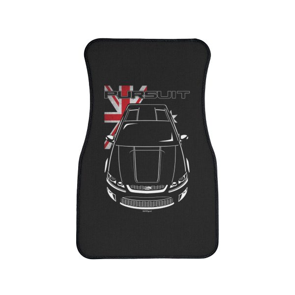 Ford FPV Pursuit UTE Black Stripe Car Mat - Australia Flag Floor Mats Front Carpet Floor Mats by Auto Art Apparel