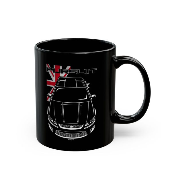 Ford FPV Pursuit UTE Black Stripe Mug - Australia Flag Coffee Mug 11 oz by Auto Art Apparel