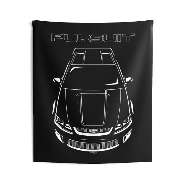 Ford FPV Pursuit UTE Black Stripe Tapestry 50 x 60 inch by Auto Art Apparel