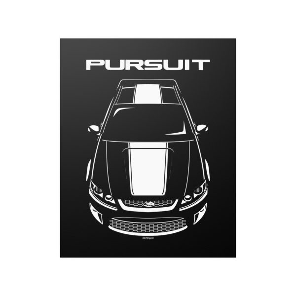 Ford FPV Pursuit UTE White Stripe Poster 16 x 20 inch by Auto Art Apparel
