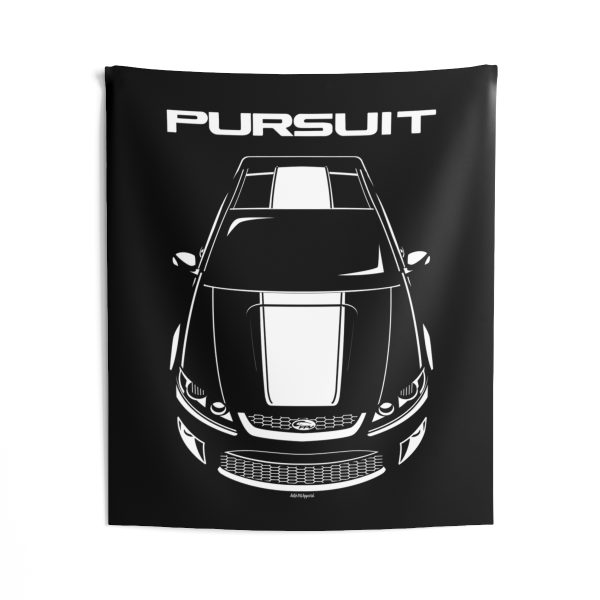 Ford FPV Pursuit UTE White Stripe Tapestry 50 x 60 inch by Auto Art Apparel