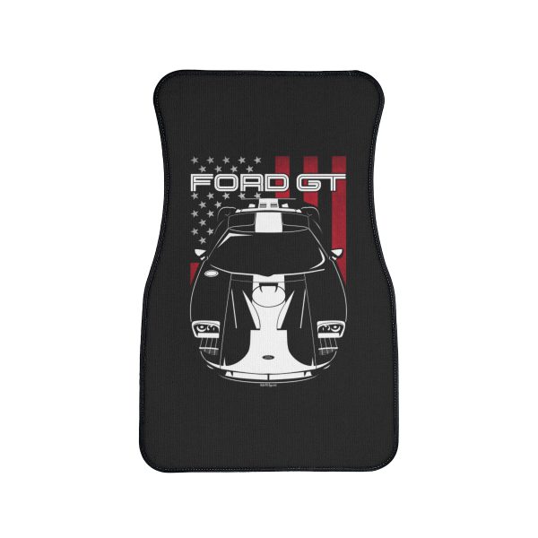 Ford GT 2005-2006 Gulf Edition Car Mat - US Flag Floor Mats Front Carpet Floor Mats by Auto Art Apparel
