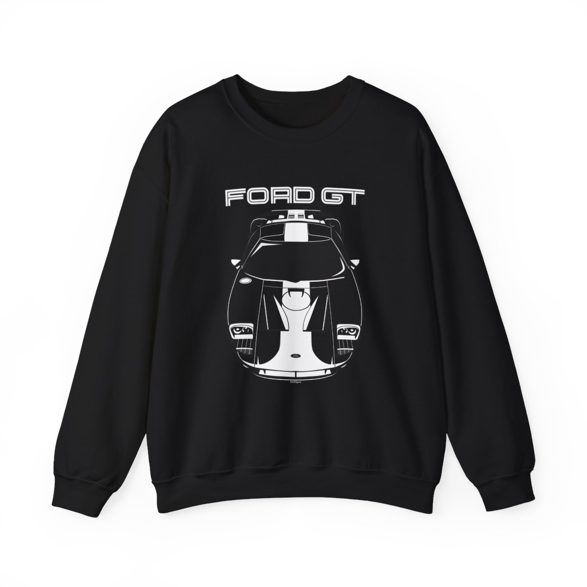 Ford GT 2005-2006 Gulf Edition Crewneck Sweatshirt Black by Auto Art Apparel