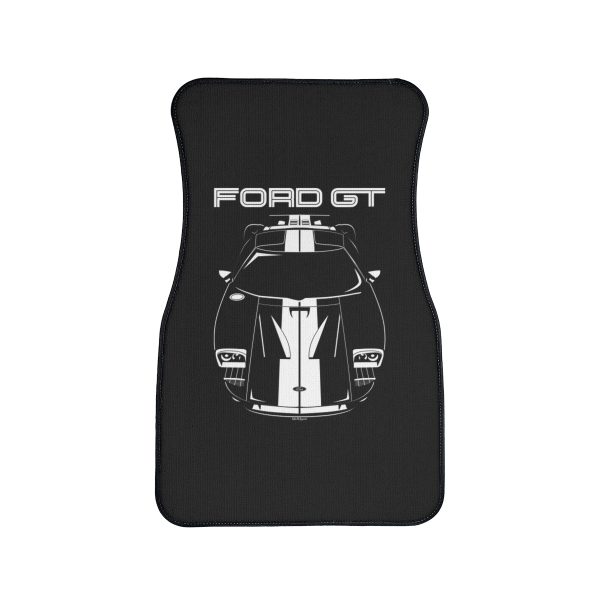 Ford GT 2005-2006 White Stripes Car Mat Front Carpet Floor Mats by Auto Art Apparel