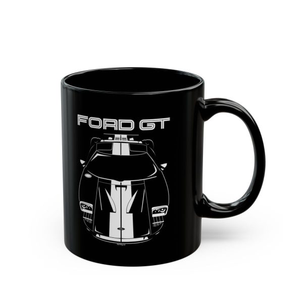 Ford GT 2005-2006 White Stripes Mug 11 oz by Auto Art Apparel