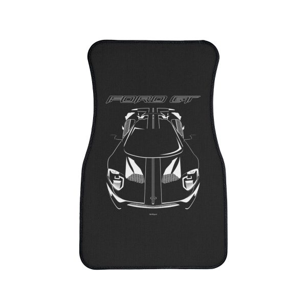 Ford GT 2017-2022 Black Stripes Car Mat Front Carpet Floor Mats by Auto Art Apparel