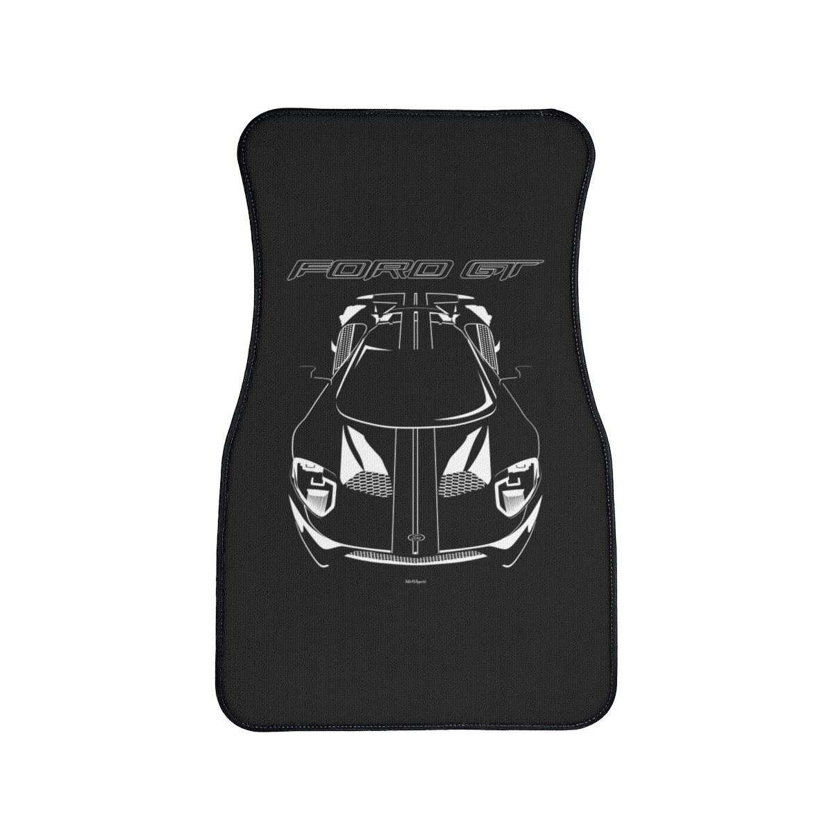 Ford GT 2017-2022 Black Stripes Car Mat Front Carpet Floor Mats by Auto Art Apparel