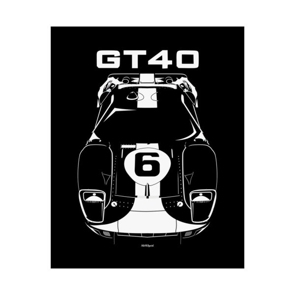 Ford GT40 Gulf Edition Poster 16 x 20 inch by Auto Art Apparel