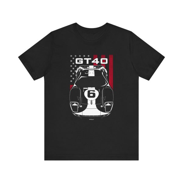Ford GT40 Gulf Edition T-shirt - US Flag Shirt by Auto Art Apparel