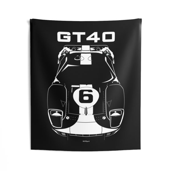 Ford GT40 Gulf Edition Tapestry 50 x 60 inch by Auto Art Apparel