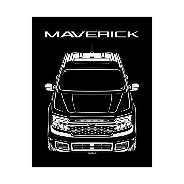 Ford Maverick 2022-2024 Poster 16 x 20 inch by Auto Art Apparel