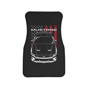 Ford Mustang 2018-2023 Car Mat - US Flag Floor Mats Front Carpet Floor Mats by Auto Art Apparel