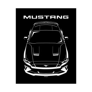 Ford Mustang 2018-2023 Poster 16 x 20 inch by Auto Art Apparel