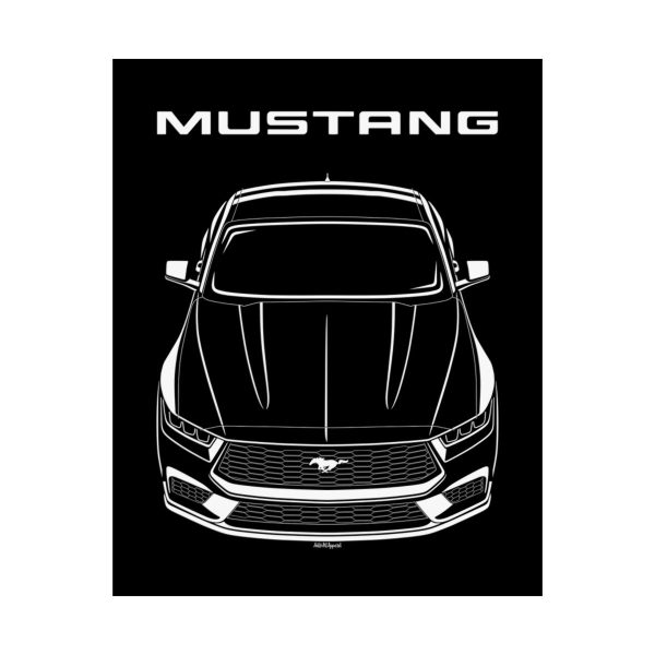 Ford Mustang 2024 Poster 16 x 20 inch by Auto Art Apparel