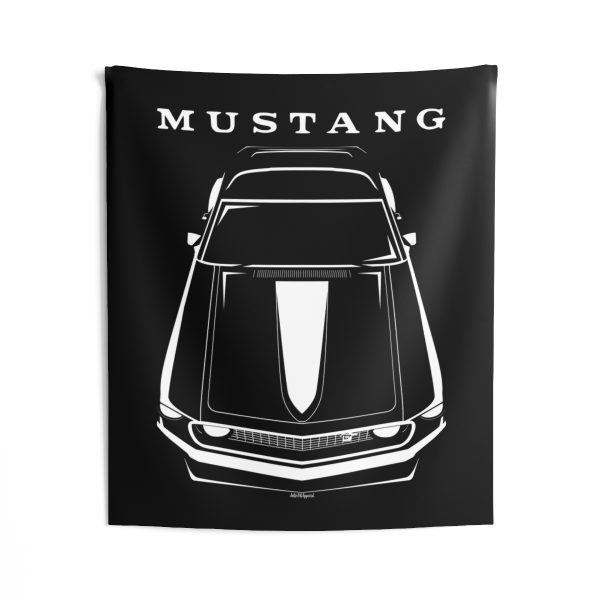 Ford Mustang Boss 1969 Tapestry 50 x 60 inch by Auto Art Apparel