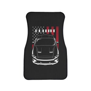 Ford Mustang Bullitt 2018-2020 Car Mat - US Flag Floor Mats Front Carpet Floor Mats by Auto Art Apparel