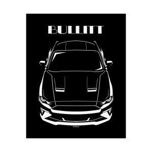 Ford Mustang Bullitt 2018-2020 Poster 16 x 20 inch by Auto Art Apparel