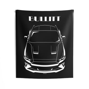 Ford Mustang Bullitt 2018-2020 Tapestry 50 x 60 inch by Auto Art Apparel