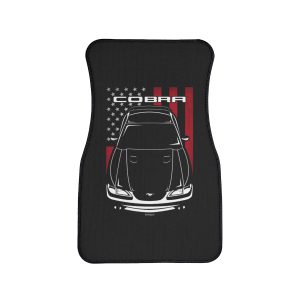 Ford Mustang Cobra 1994-1998 Car Mat - US Flag Floor Mats Front Carpet Floor Mats by Auto Art Apparel