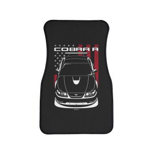 Ford Mustang Cobra R 2000 Car Mat - US Flag Floor Mats Front Carpet Floor Mats by Auto Art Apparel