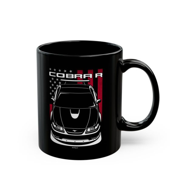 Ford Mustang Cobra R 2000 Mug - US Flag Coffee Mug 11 oz by Auto Art Apparel