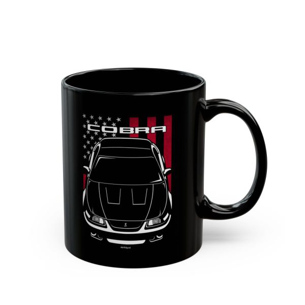 Ford Mustang Cobra Terminator 2003-2004 Mug - US Flag Coffee Mug 11 oz by Auto Art Apparel