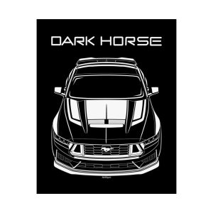 Ford Mustang Dark Horse 2024 Poster 16 x 20 inch by Auto Art Apparel