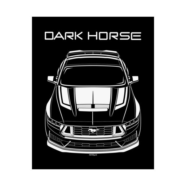 Ford Mustang Dark Horse 2024 Poster 16 x 20 inch by Auto Art Apparel