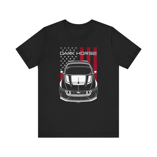 Ford Mustang Dark Horse 2024 T-shirt - US Flag Shirt by Auto Art Apparel