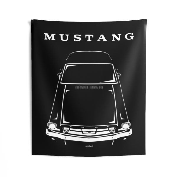 Ford Mustang Fastback 1966 Tapestry 50 x 60 inch by Auto Art Apparel