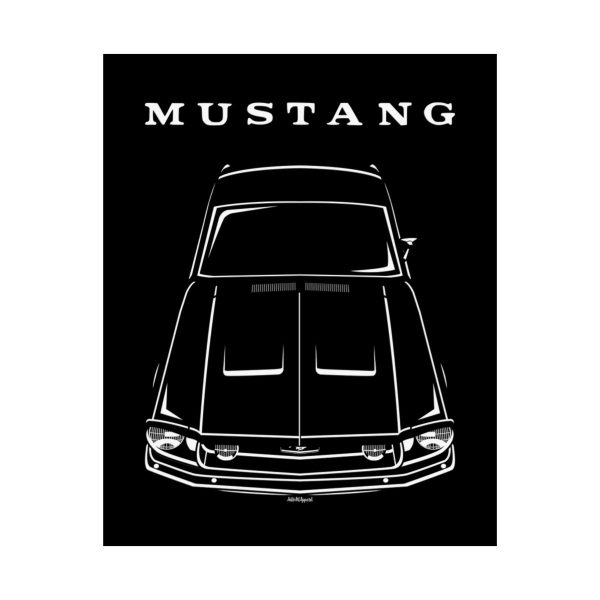 Ford Mustang Fastback 1968 Poster 16 x 20 inch by Auto Art Apparel