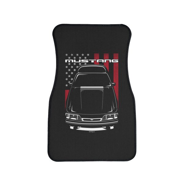 Ford Mustang Fox 1987-1993 Car Mat - US Flag Floor Mats Front Carpet Floor Mats by Auto Art Apparel